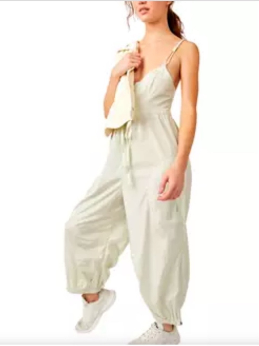 Immaculate FP Movement Free People Down To Earth Jumpsuit Summer Mist Small S/P - Picture 5 of 16
